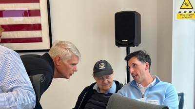 Glenn assisting those who showed up to learn Photo