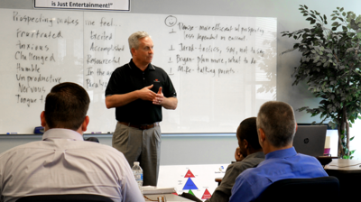 Dan Training front of room