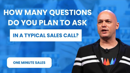 How many questions do you plan to ask in a typical sales call?