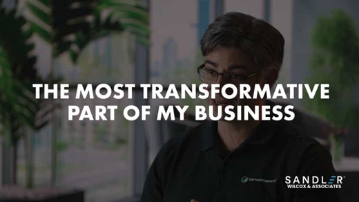 The most transformative part of my business
