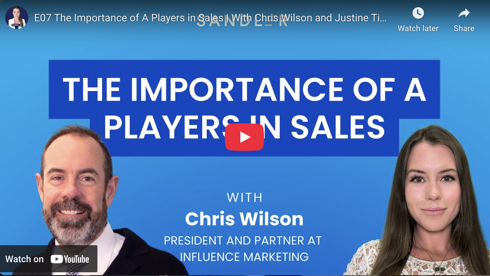 the importance of a player in sales