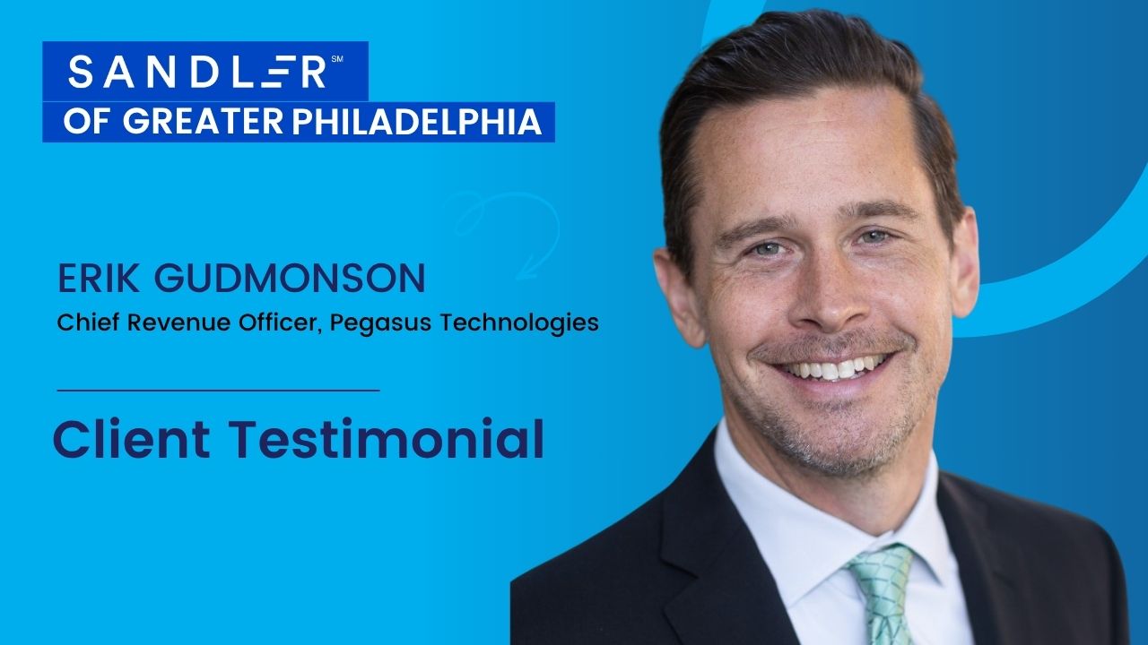Erik Gudmonson Chief Revenue Officer Pegasus Technologies Sandler Training Testimonial Andy Rich