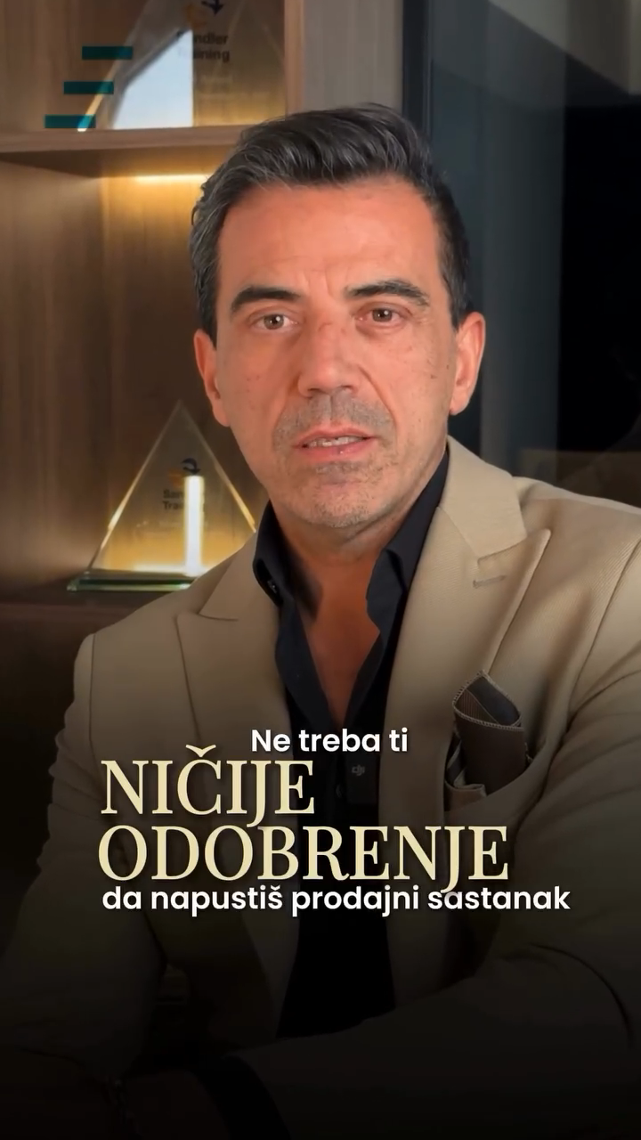 Ne treba ti nici?? odobrenje da napustiš prodajni sastanak