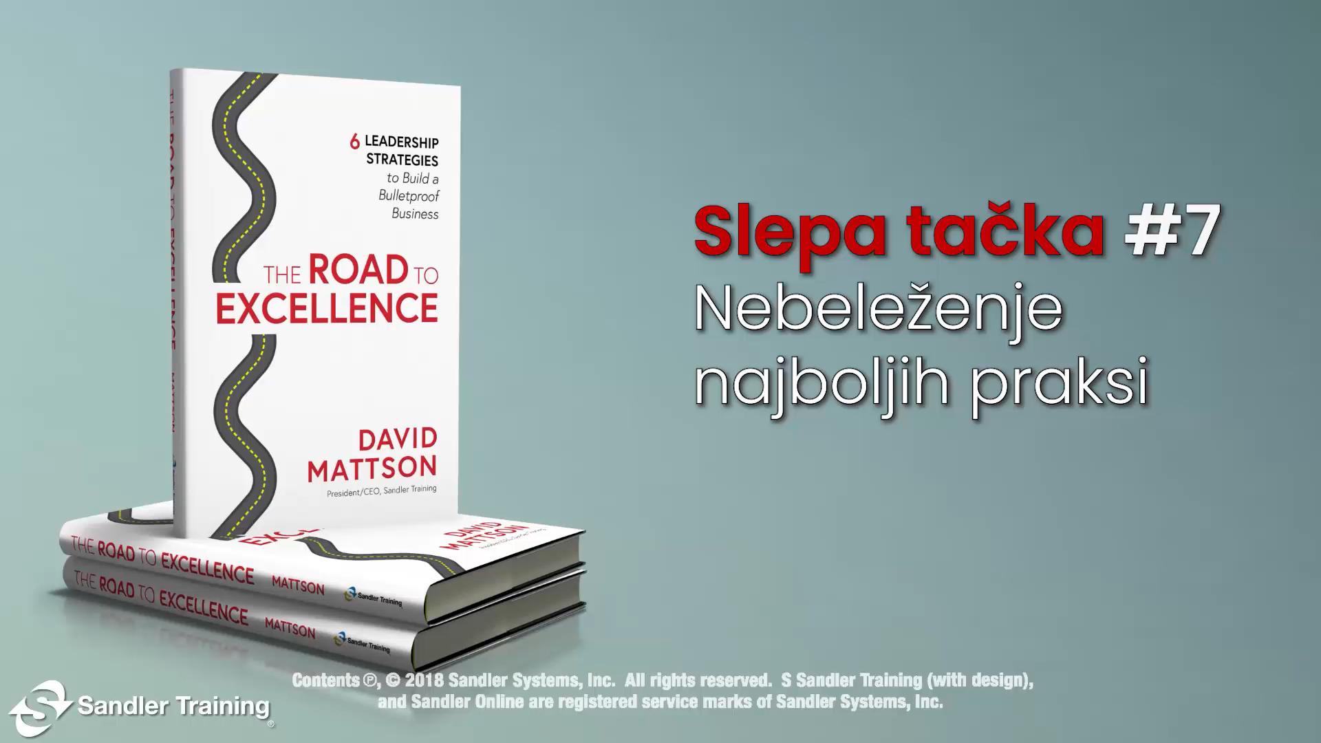 Slepa tacka #7 – Nebeleženje najboljih praksi